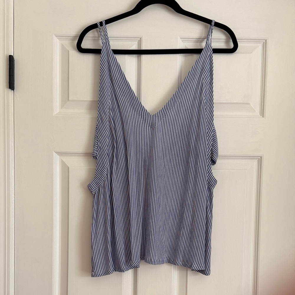 Lulu's Navy and White Striped Camisole